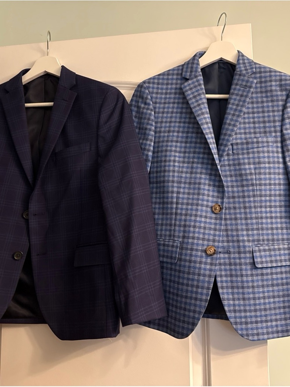 Polo by Ralph Lauren Boys' Two-Tone Blue Plaid Blazers